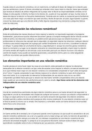 Ideas basadas en la evidencia, para hacer mejor tu relación