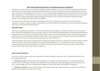 How Patent Monitoring Service Can Safeguard Against Competition