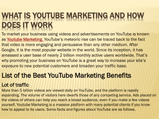 What is Youtube Marketing and How Does it Work