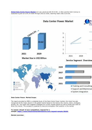 Data Center Power Market: Global Industry Analysis and Forecast (2021-2029)