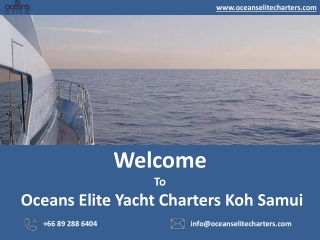 Private Yacht Charter Thailand