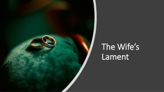 The Wife’s Lament