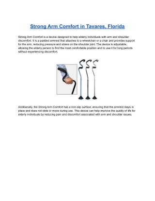 Strong Arm Comfort in Tavares, Florida