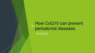 CoQ10 can prevent periodontal JA 2
