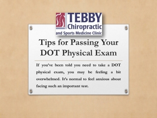 Tips for Passing Your DOT Physical Exam