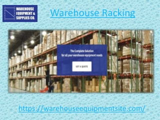 Warehouse Racking PPT