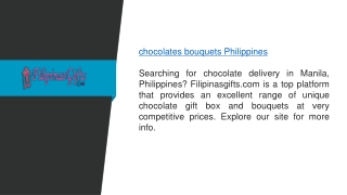 Chocolates Bouquets Philippines  Filipinasgifts.com