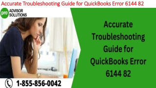 The most useful methods to resolve QuickBooks Error 6144 82