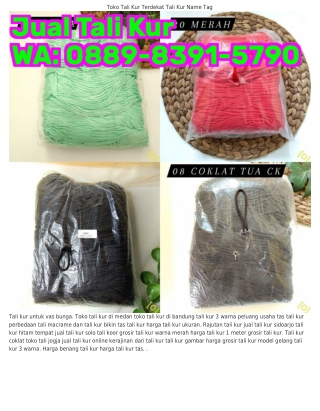 Ö88ᑫ_8౩ᑫI_5ᜪᑫÖ (WA) Bikin Tas Tali Kur Warna Tas Tali Kur Yang Elegan