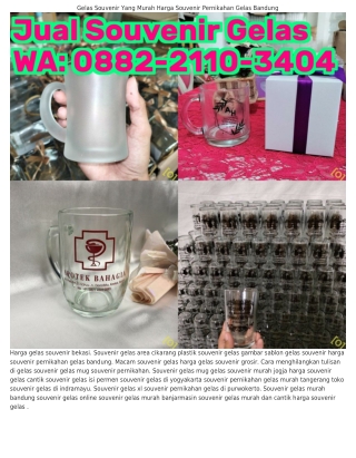 Ö882~2IIÖ~ᣮㄐÖㄐ (WA) Souvenir Gelas 90 Ml Gelas Souvenir Ulang Tahun