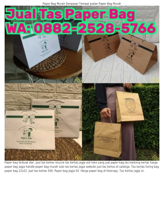 Ö882-2528-57ᏮᏮ (WA) Paper Bag Motif Tas Kertas Murah Magelang