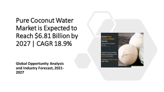 Pure Coconut Water Market Size, Share | Report
