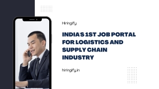 India's 1st job portal for logistics and supply chain industry