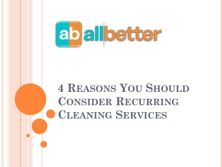 Best Cleaning Services in Chicago, Allbetterapp