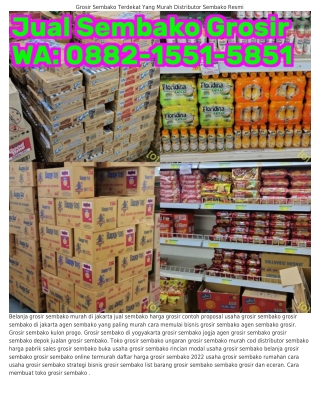 Ö882.I55I.585I (WA) Agen Sembako Wilayah Banjarmasin Trader Sembako Jogja