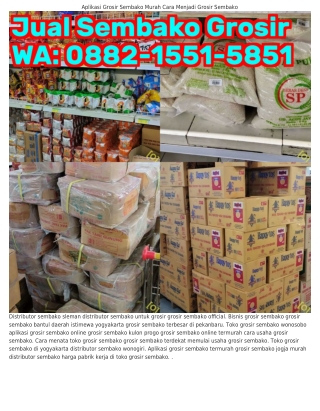 088ᒿ~1551~5851 (WA) Daftar Barang Grosir Sembako Toko Grosir Sembako