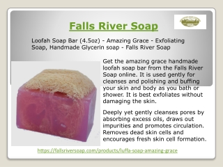 Natural Handmade Luffa Soap Bar | Falls River Soap