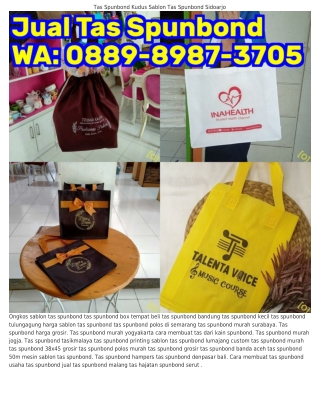 ౦889-898ᜪ-Зᜪ౦5 (WA) Tas Spunbond Polos Jakarta Ongkos Jahit Tas Spunbond