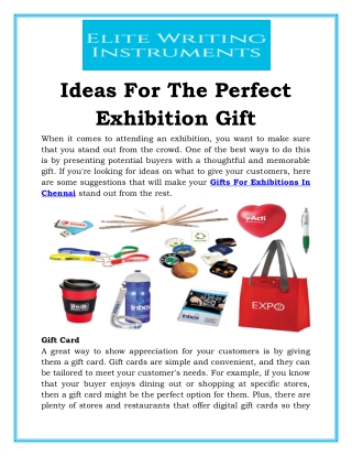 Ideas For The Perfect Exhibition Gift