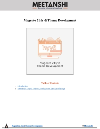 Magento 2 Hyvä Theme Development