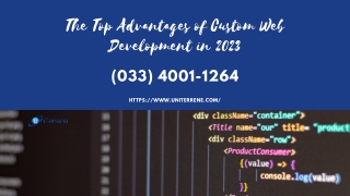 The Top Advantages of Custom Web Development in 2023