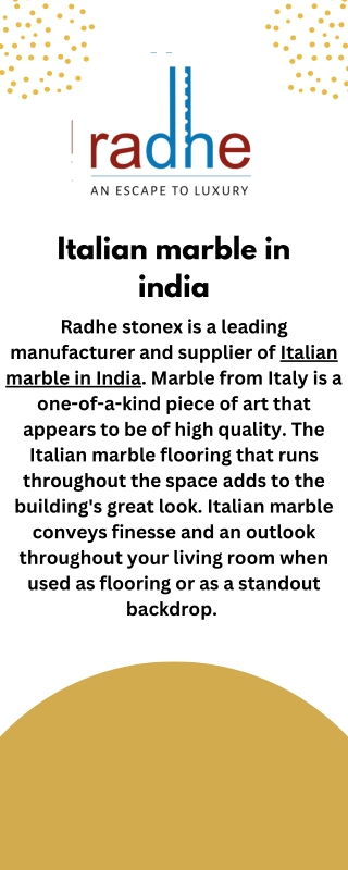 Italian marble in india