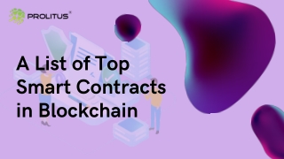 List of smart contracts