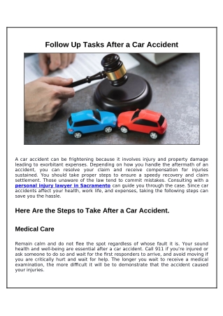 What to Do After a Car Crash: a Step-by-step Guide