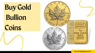 Buy Gold Bullion Coins-First Gold Group