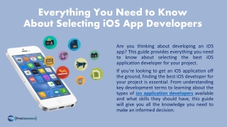 Ios Application Developers