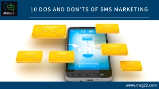 10 Dos and Don’ts of SMS Marketing