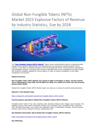 Global Non-Fungible Tokens (NFTs) Market 2023 Explosive Factors of Revenue by In