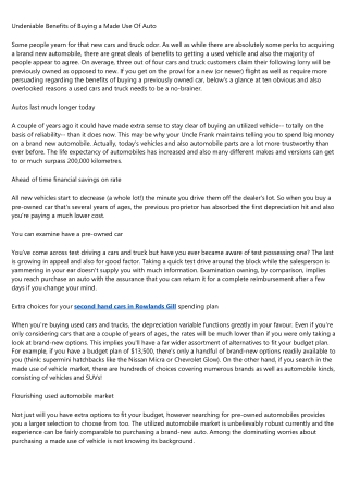 6 Online Communities About second hand cars in Rowlands Gill You Should Join