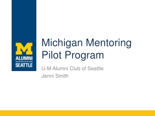 Michigan Mentoring Pilot Program