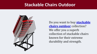 Stackable Chairs Outdoor