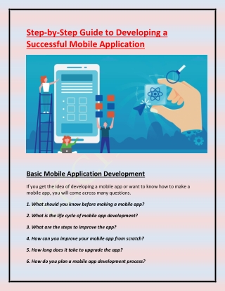 Step-by-Step Guide to Developing a Successful Mobile Application