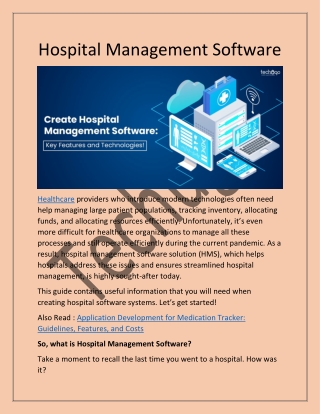 Hospital Management Software