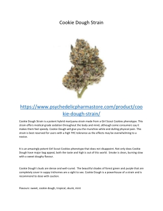 Cookie Dough Strain