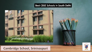 Best Schools in South Delhi