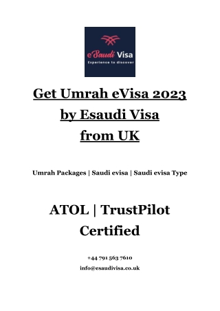 Umrah Visa Online Booking 2023 | Special Umrah Tour Packages from UK