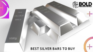 Best Silver Bars To Buy | BOLD Precious Metals