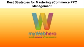 Best Strategies for Mastering eCommerce PPC Management