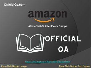 Amazon Alexa-Skill-Builder Exam Dumps by Officialqa