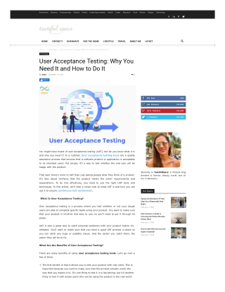 User Acceptance Testing Why You Need It and How to Do It