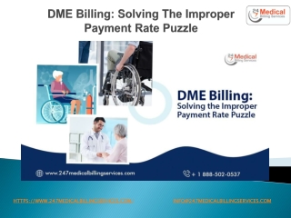 DME Billing Solving The Improper Payment Rate Puzzle