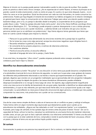 Ideas basadas en la prueba, para hacer mejor tu relación