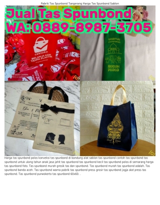 Ö889•8987•37Ö5 (WA) Alat Press Tas Spunbond Jual Tas Spunbond Terdekat