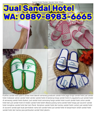 ౦889.898З.6665 (WA) Alat Produksi Sandal Hotel Sandal Hotel