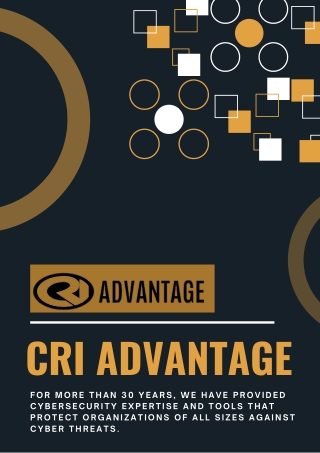 Managed Security Operations Center – CRI Advantage