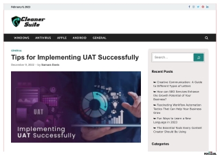 Tips for Implementing UAT Successfully